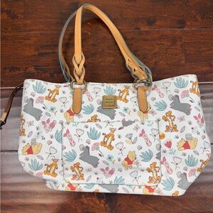 NWT Dooney and Burke Winnie the Pooh Tote Purse, Large, Disney Shoulder Bag